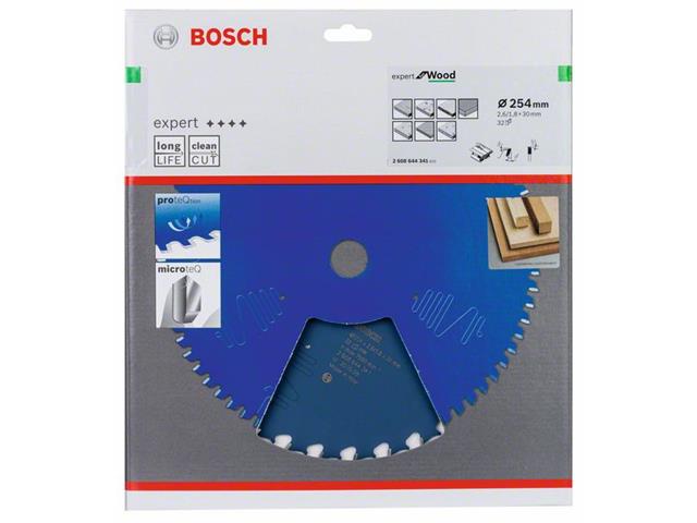 List za namizno krožno žago Bosch EX WO T, Dimenzije: 254x30mm, Zob: 32, 2608644341