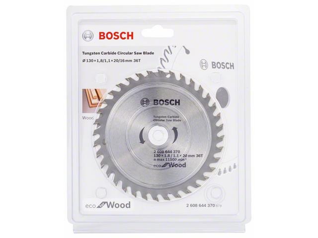 List za krožno žago Bosch Eco for Wood, Dimenzije: 130x20x1,8mm, Zob: 36, 2608644370