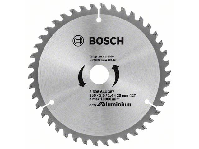 List za krožno žago Bosch Eco for Aluminium, Dimenzije: 150x2,0/1,4x20mm, Zob: 42, 2608644387