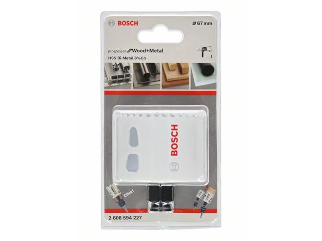 HSS BiM kronska žaga za izrezovanje lukenj Bosch za les in kovino, Dimenzije: 67x44mm, 2608594227