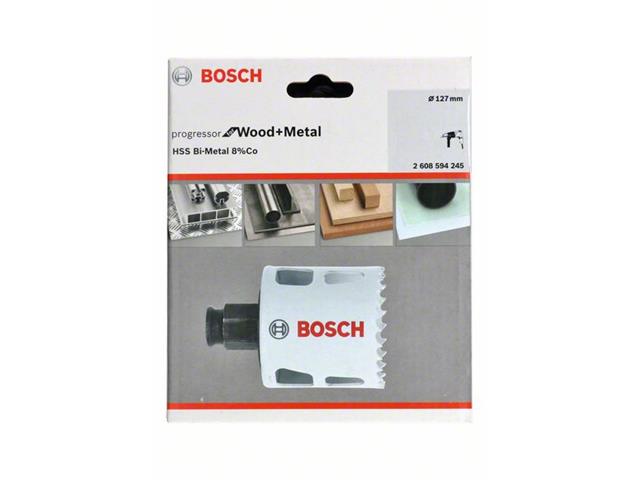 HSS BiM kronska žaga za izrezovanje lukenj Bosch za les in kovino, Dimenzije: 127x44mm, 2608594245