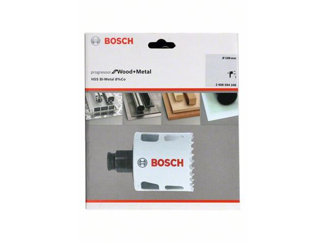 HSS BiM kronska žaga za izrezovanje lukenj Bosch za les in kovino, Dimenzije: 168x44mm, 2608594249