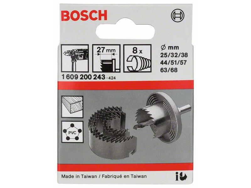 8-delni komplet žaginih vencev Bosch, Premer: 25; 32; 38; 44; 51; 57; 63; 68mm, 1609200243