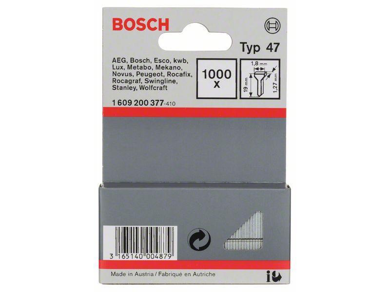 Žebelj Bosch, tipa 47, Dimenzije: 1,8x1,27x19mm, Pakiranje: 1.000kos, 1609200377