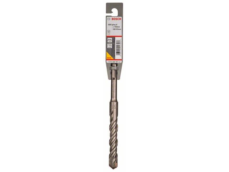 Udarni svedri Bosch SDS-plus-5, Dimenzije: 15 x 100 x 165 mm, Posamično pakiranje