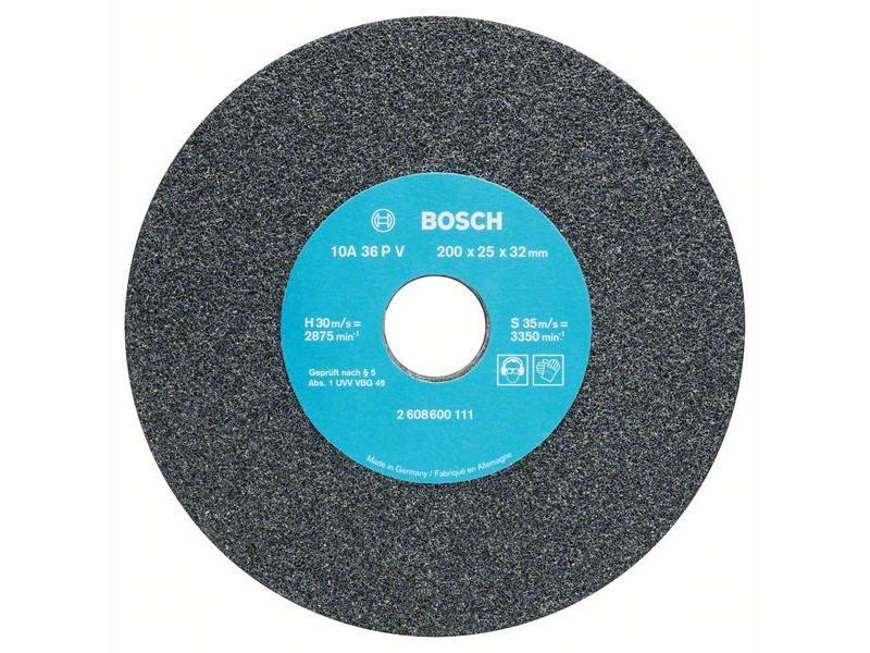 Brusni kolut za dvojni brusilnik Bosch, Dimenzije: 200x25x32mm, Zrnatost 36, 2608600111