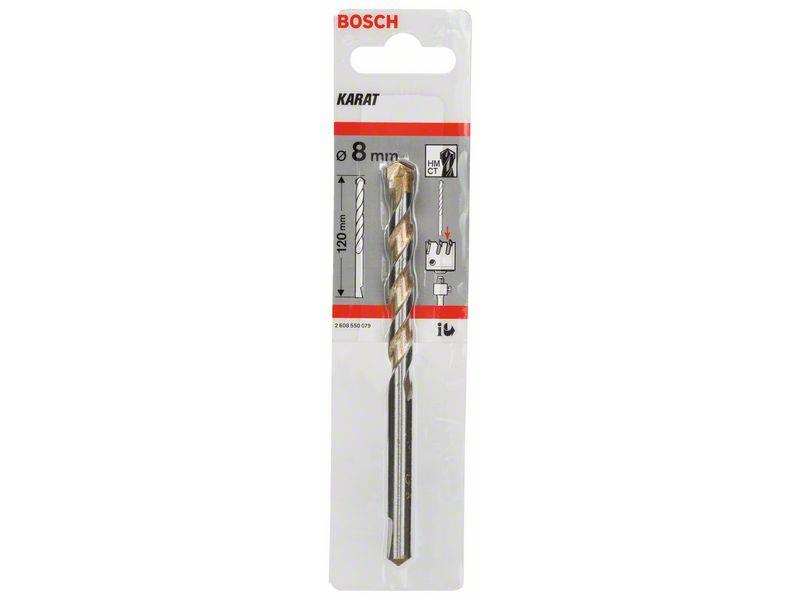 Centrirni sveder za šesterorobo vpenjalno steblo Bosch, Premer: 8x120mm, 2608550079