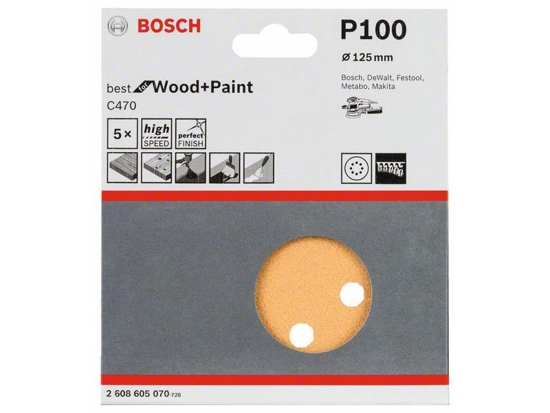 Brusilni list C470 Bosch, 125mm, 100, 2608605070