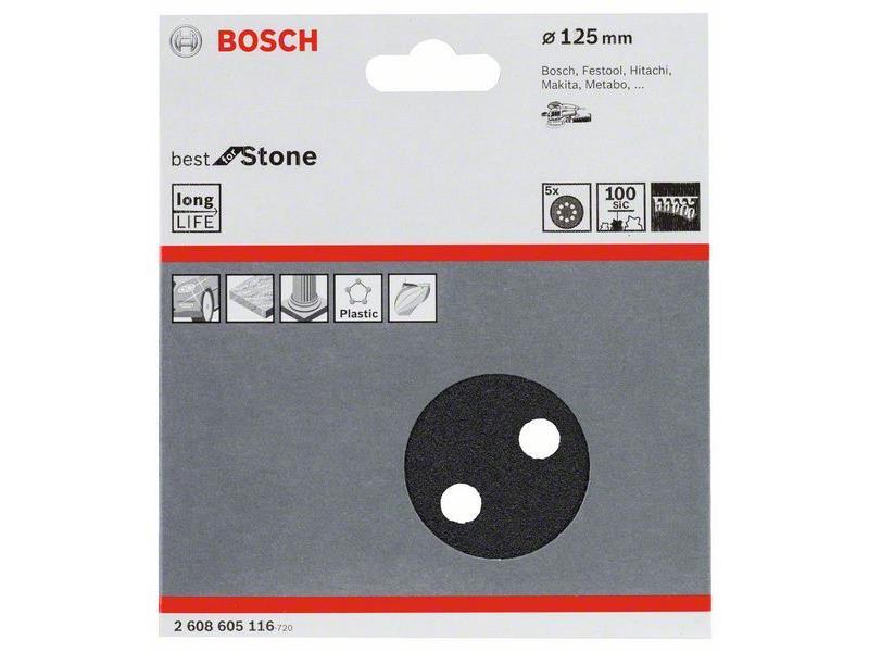 Brusilni list F355 Bosch, 125mm, 100, 2608605116