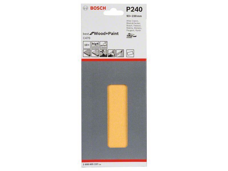 Brusilni list C470, pakiranje po 10 kosov 93 x 230 mm, 240