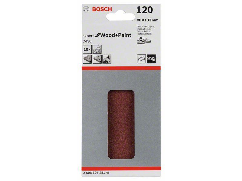 Brusilni list C430, pakiranje po 10 kosov 80 x 133 mm, 120