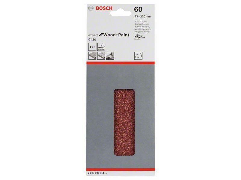 Brusilni list C430, pakiranje po 10 kosov 93 x 230 mm, 40