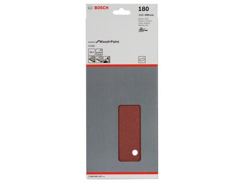 Brusilni list C430, pakiranje po 10 kosov 115 x 280 mm, 180