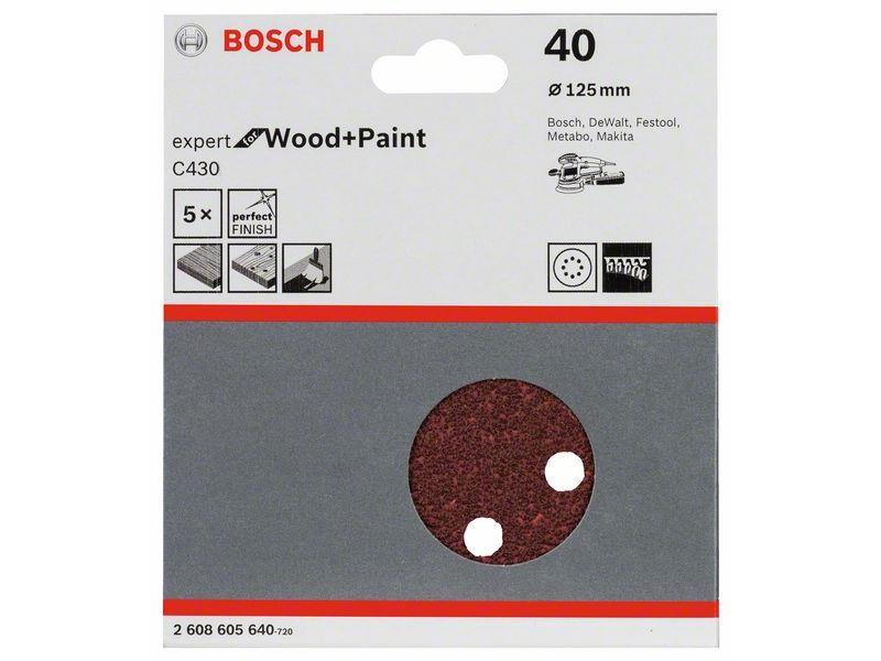 Brusilni list C430 Bosch, 125mm, 40, 2608605640