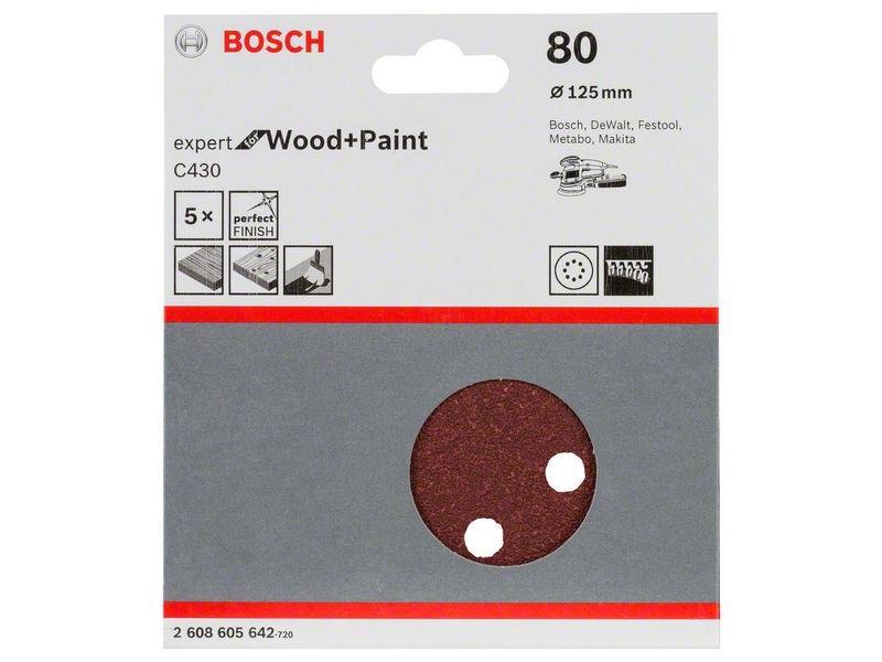 Brusilni list C430 Bosch, 125mm, 80, 2608605642