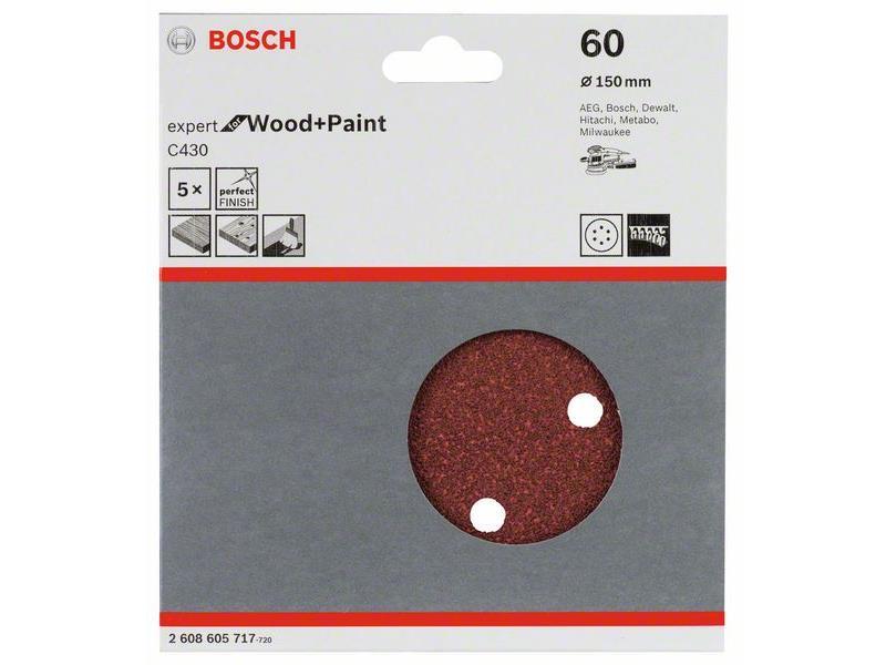 Brusilni list C430 Bosch, 150mm, 60, 2608605717