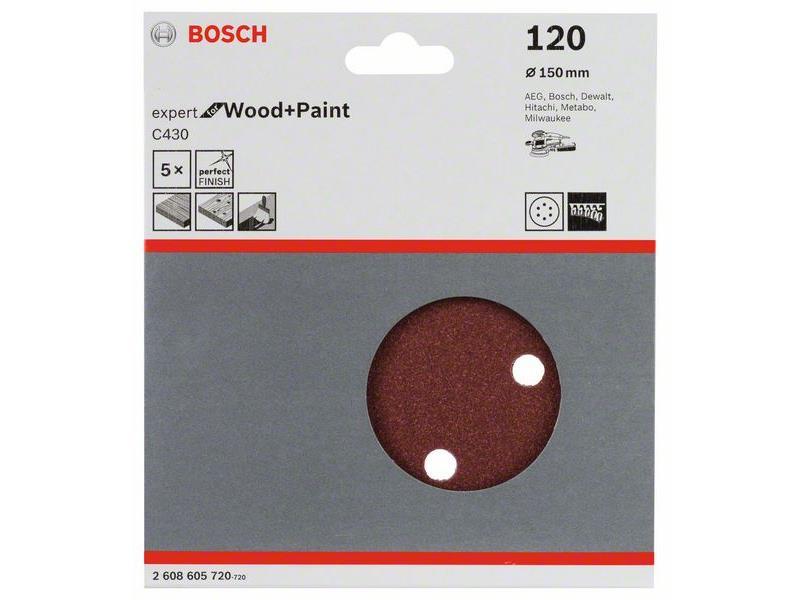 Brusilni list C430 Bosch, 150mm, 120, 2608605720