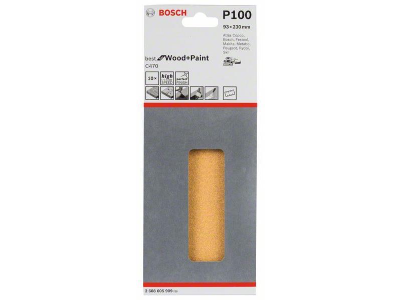 Brusilni list C470, pakiranje po 10 kosov 93 x 230 mm, 40