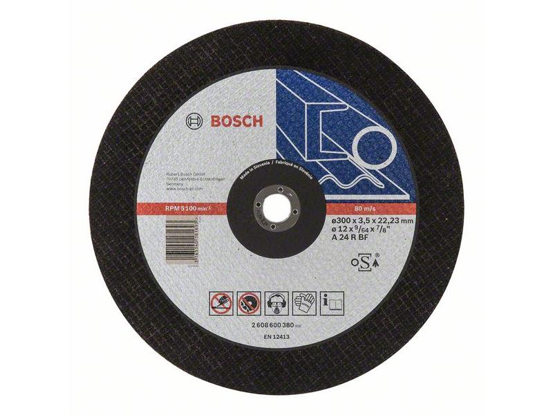 Ravna rezalna plošča Bosch Expert for Metal A 24 R BF, Pakiranje: 10kos, Dimenzije: 300x22,23x3,5mm, 2608600380