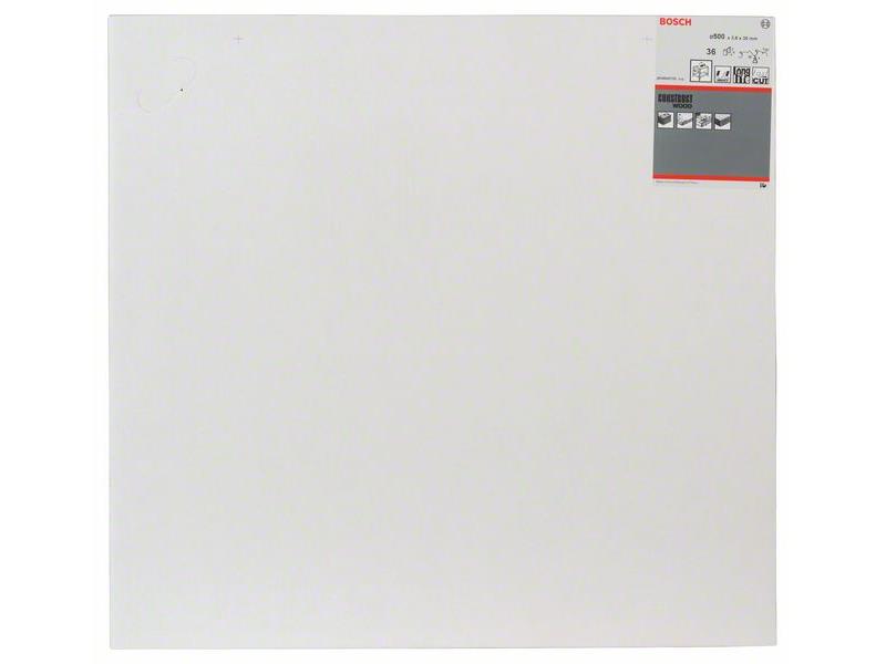 List krožne žage Bosch Construct Wood, Dimenzije: 500x30x3,8mm, Zob: 36, 2608640705