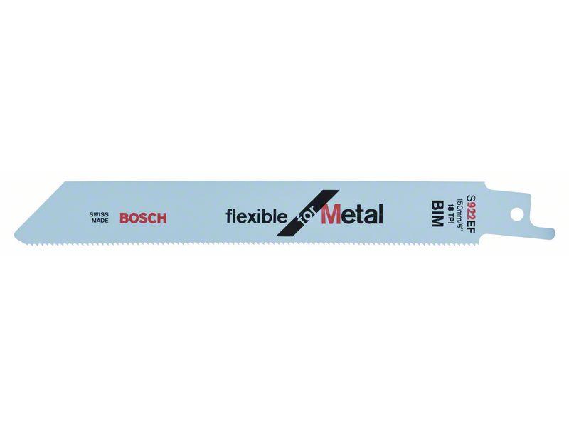 Žagin list za sabljasto žago Bosch S 922 EF Flexible, Pakiranje: 100 kos, 1,5-4mm, 1,4/18, 2608656028