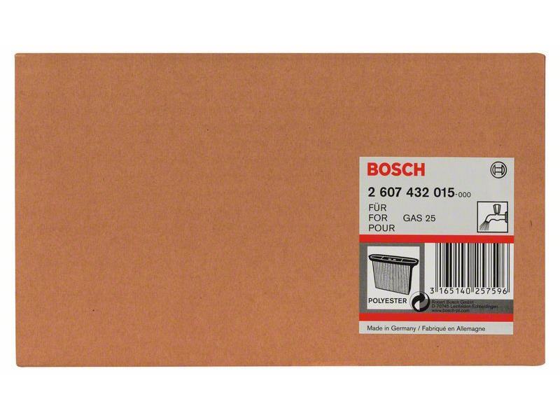 Poliestrski nagubani filter Bosch, GAS 25, Velikost: 4300 cm2, Dimenzije: 257x69x187mm, 2607432015