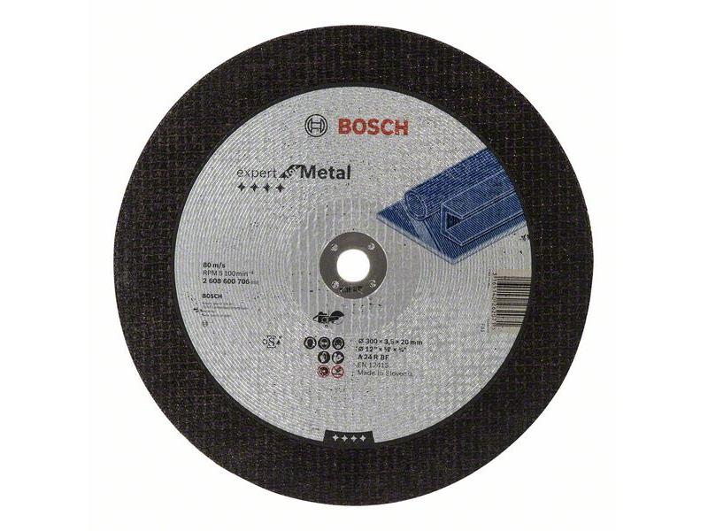 Ravna rezalna plošča Bosch Expert for Metal A 24 R BF, Pakiranje: 10kos, Dimenzije: 300x20x3,5mm, 2608600706