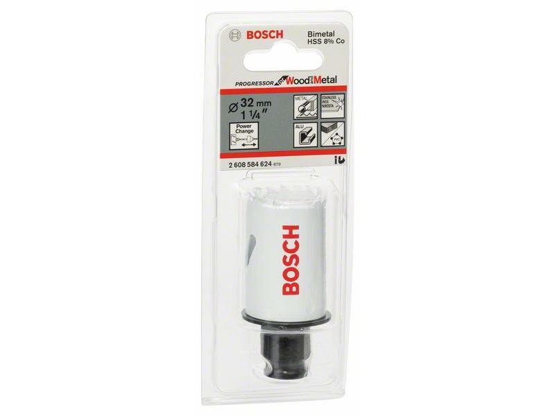 Žaga za izrezovanje lukenj Bosch Progressor, Premer: 32 mm, 1 1/4