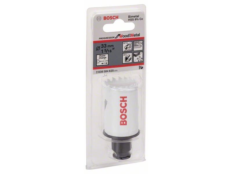 Žaga za izrezovanje lukenj Bosch Progressor, Premer: 33 mm, 1 5/16