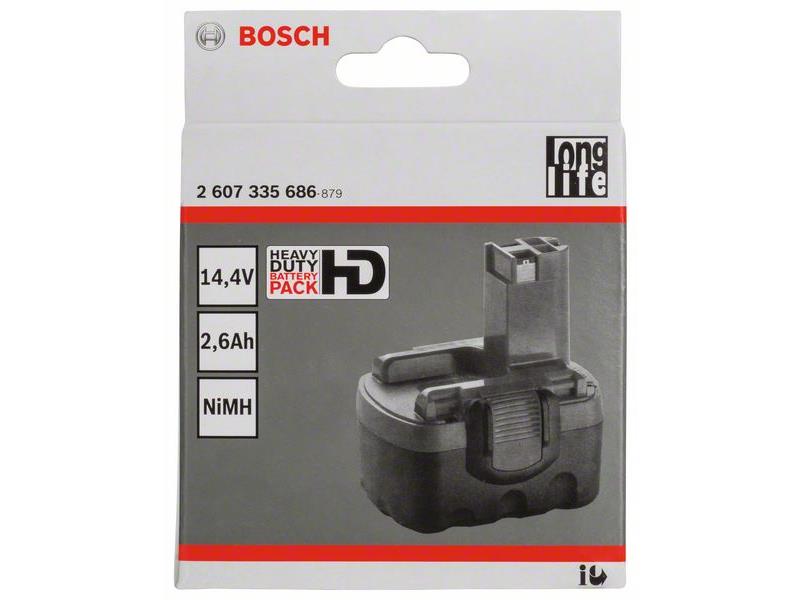 Akumulatorska baterija Bosch O-oblike Standard Duty (SD), 2,6 Ah, NiMH, 2607335686