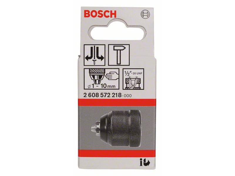 Hitrovpenjalna vrtalna glava Bosch do: 10 mm, Vpenjanje: 1-10 mm, Navoj: 1/2