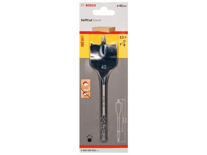 Ploščati rezkalni sveder Bosch Self Cut Speed, 2608900330