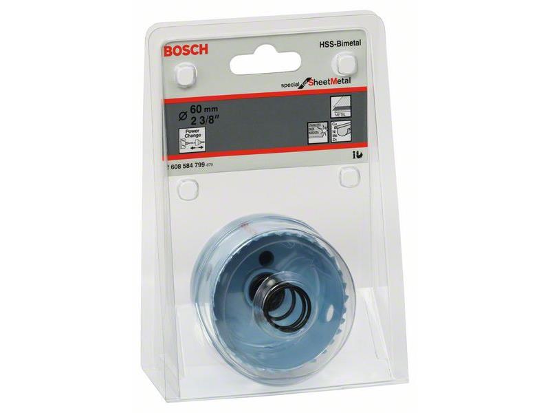 Kronska žaga za izrezovanje lukenj Bosch za pločevino, Dimenzije: 60x20mm, 2608584799