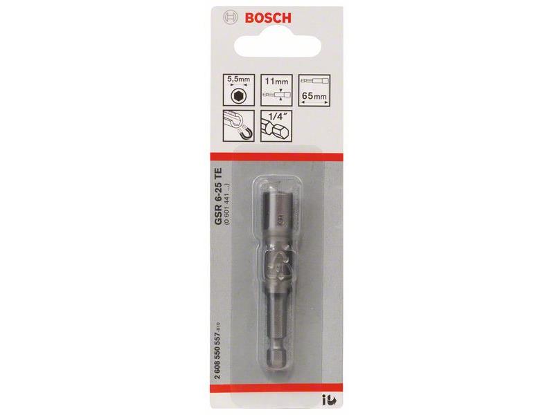 Natični ključ Bosch, Dimenzije: 65x5.5 mm, Navoj: M 3, 2608550557