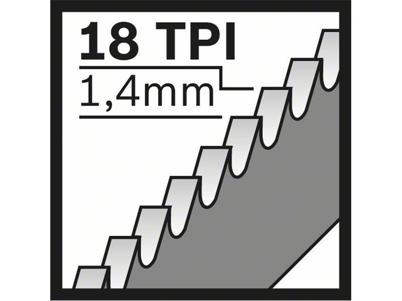 List za sabljasto žago M 722 EF za Boschevo večnamensko žago PFZ 500 E Flexible for Metal