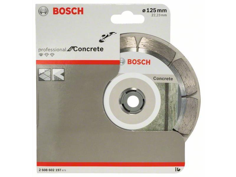 Diamantna rezalna plošča Bosch Standard for Concrete, Dimenzije: 125x22,23x1,6x10mm, 2608602197