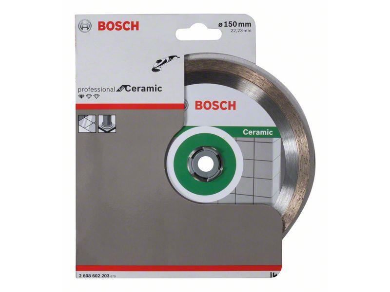 Diamantna rezalna plošča Bosch Standard for Ceramic, Dimenzije: 150x22,23x1,6x7mm, 2608602203