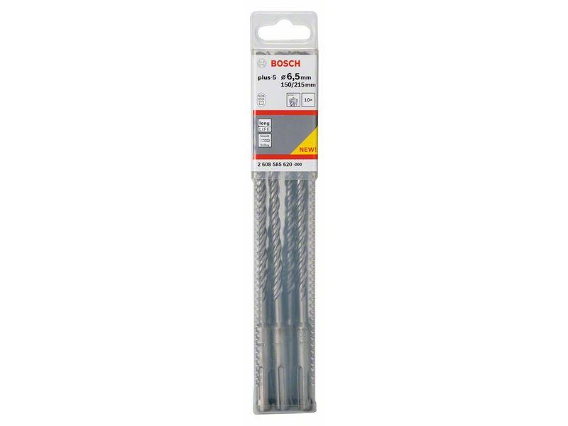 Udarni svedri Bosch SDS-plus-5, Dimenzije: 6,5 x 150 x 215 mm, Pakiranje: 10 kosov