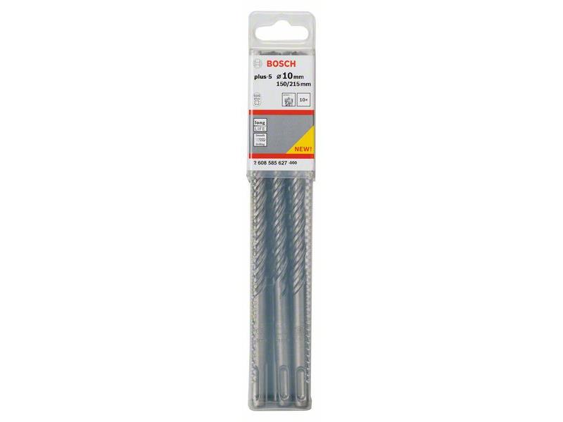 Udarni svedri Bosch SDS-plus-5, Dimenzije: 10 x 150 x 215 mm, Pakiranje po 10 kosov
