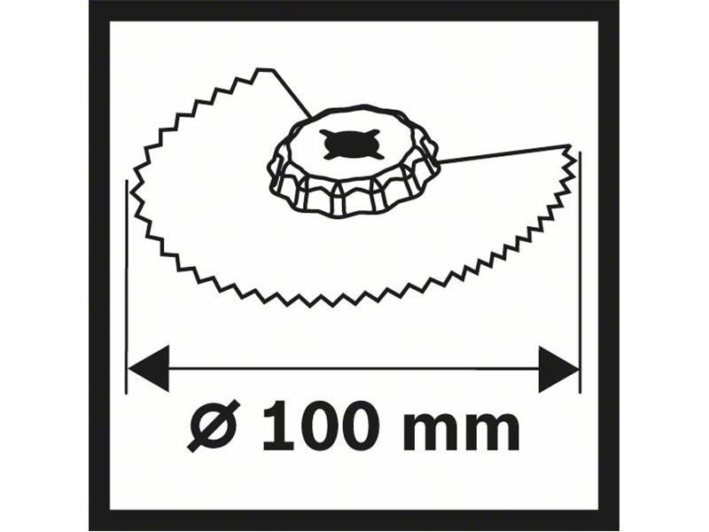 BIM segmentni žagin list Bosch ACZ 100 BB, Wood and Metal, 100mm, 2608661633