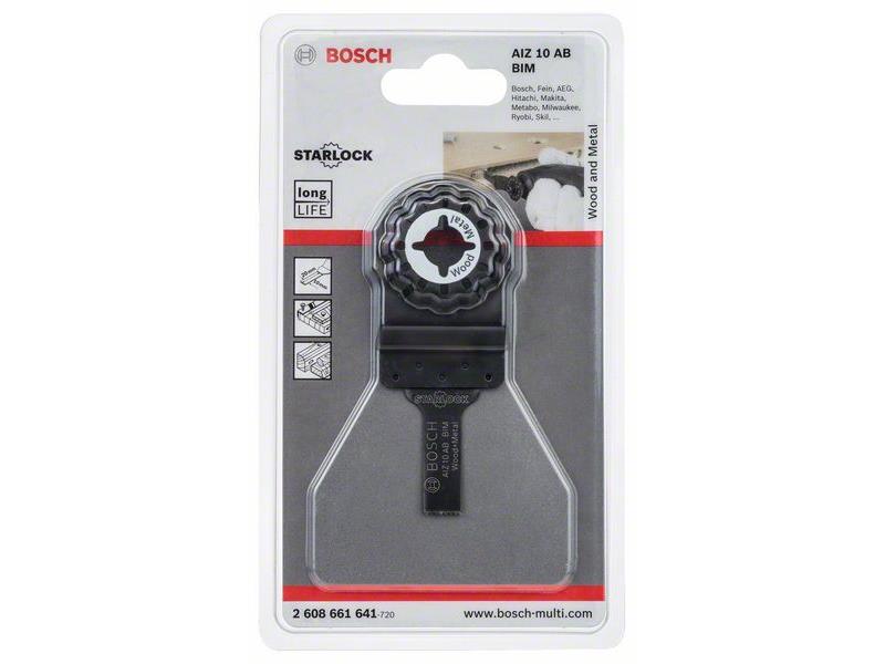 BIM Potopni žagin list Bosch AIZ 10 AB, Wood and Metal, Dimenzije:10x20mm, 2608661641