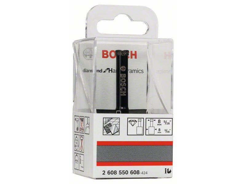 Dia. svedri za mokro vrtanje Bosch Diamond for Hard Ceramics, Dimenzije: 8x35mm, 2608550608
