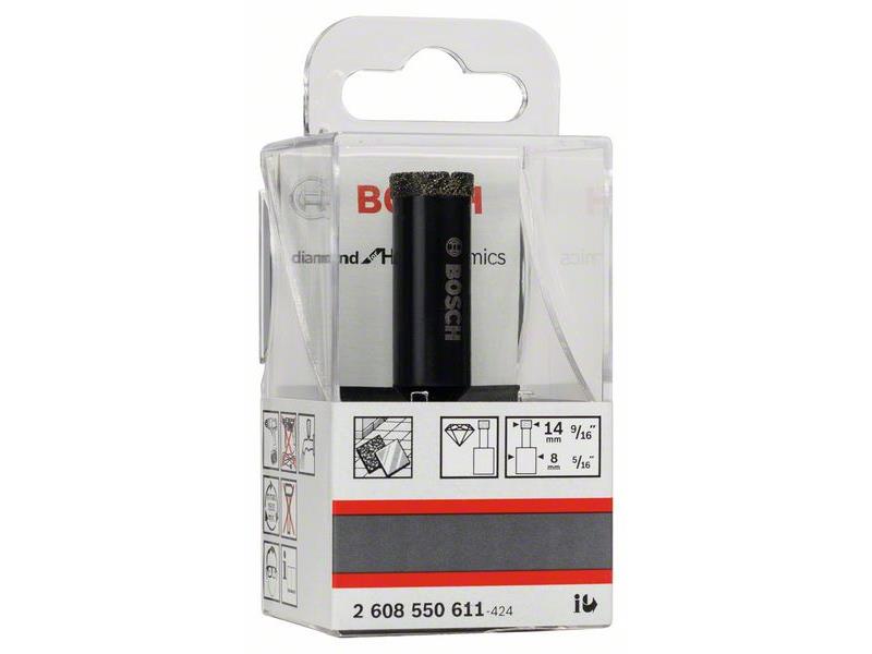 Diamantni svedri za mokro vrtanje Bosch Diamond for Hard Ceramics, Dimenzije: 14x35mm, 2608550611