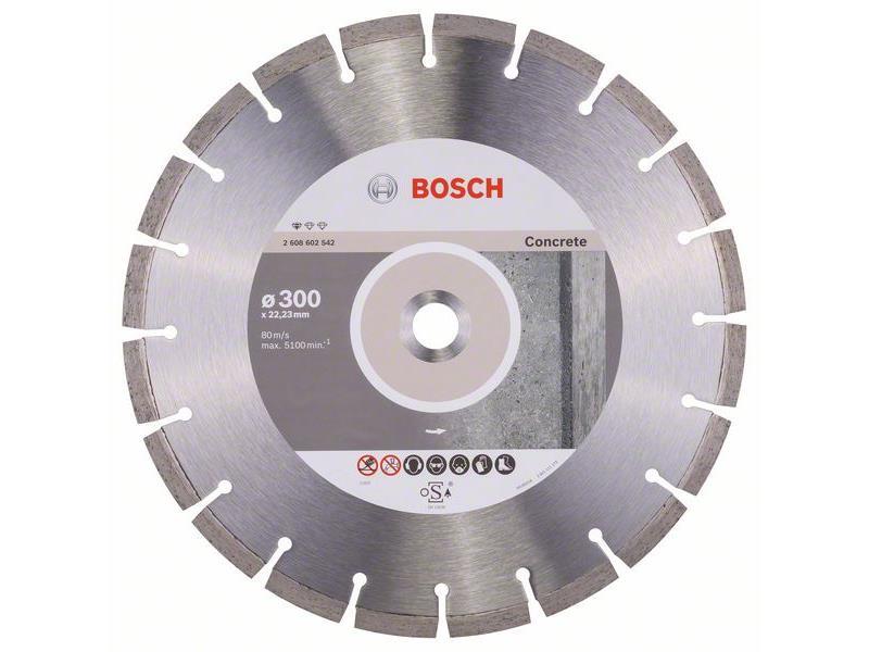 Diamantna rezalna plošča Bosch Standard for Concrete, Dimenzije: 300x22,23x3,1x10mm, 2608602542