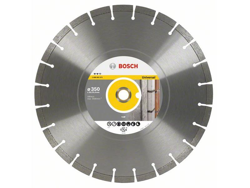 Diamantna rezalna plošča Bosch Expert for Universal, Dimenzije: 450x25,40x3,6x12mm, 2608602573