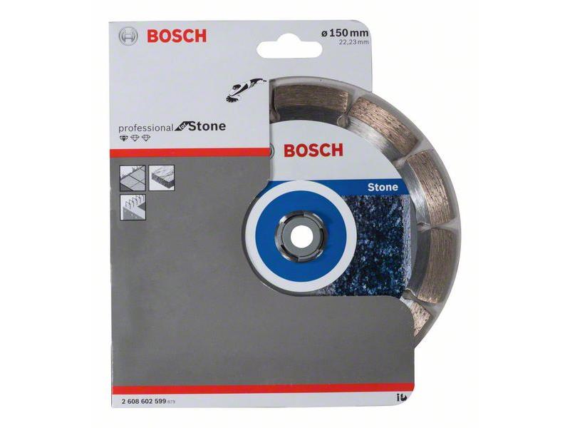 Diamantna rezalna plošča Bosch Standard for Stone, Dimenzije: 150x22,23x2x10mm, 2608602599