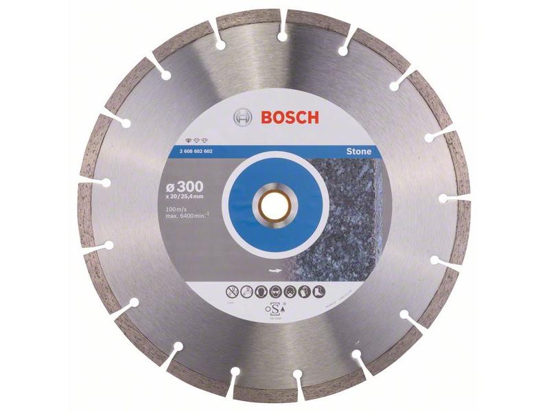 Diamantna rezalna plošča Bosch Standard for Stone, Dimenzije: 300x20/25,40x3,1x10mm, 2608602602