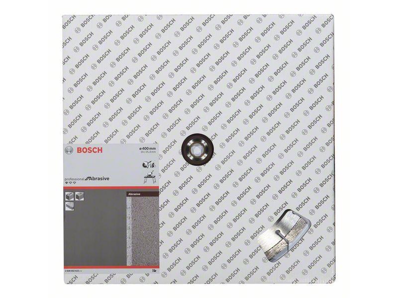 Diamantna rezalna plošča Bosch Standard for Abrasive, Dimenzije: 400x20/25,40x3,2 x10mm, 2608602622