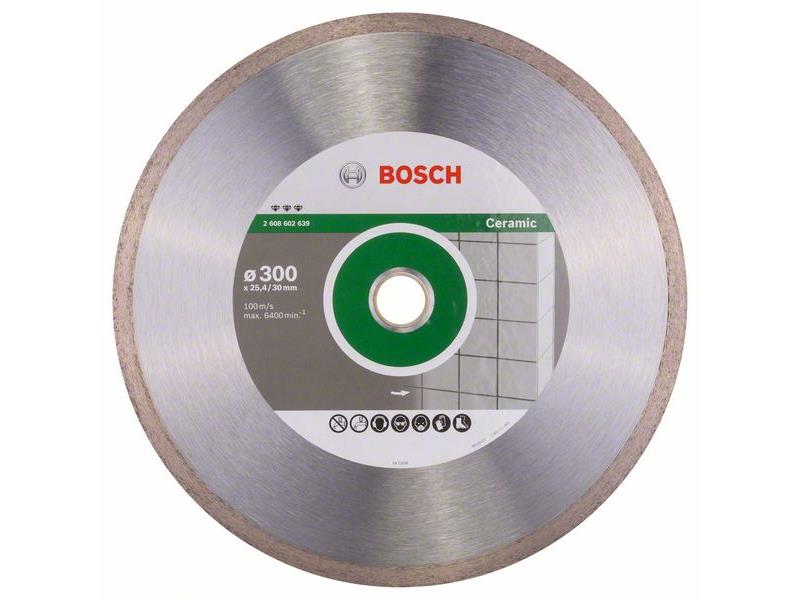 Diamantna rezalna plošča Bosch Best for Ceramic, Dimenzije: 300x30/25,40x2,8x10mm, 2608602639