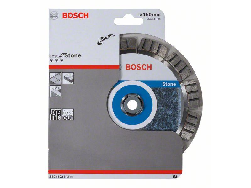Diamantna rezalna plošča Bosch Best for Stone: Dimenzije: 150x22,23x2,4x12mm, 2608602643